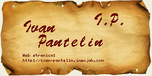 Ivan Pantelin vizit kartica